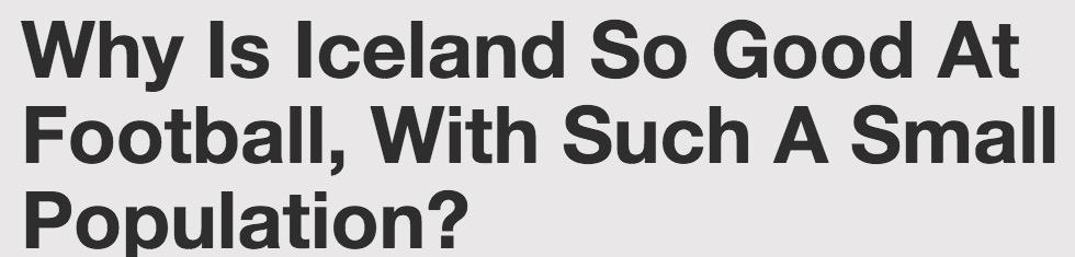 冰岛｜为什么仅有30万人口的冰岛足球这么厉害？